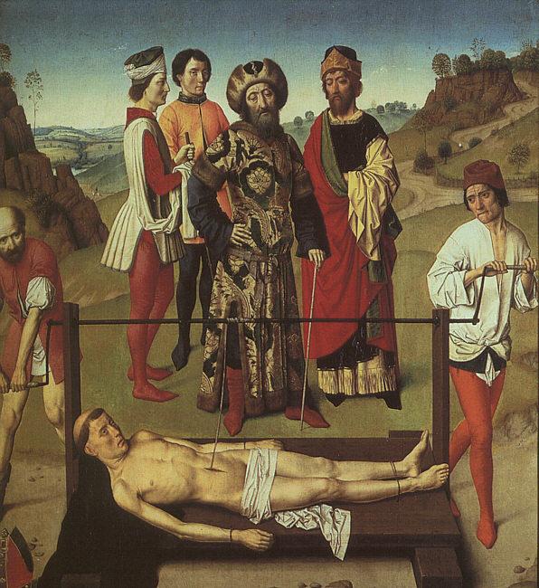 Dieric Bouts The Martyrdom of St.Erasmus oil painting image